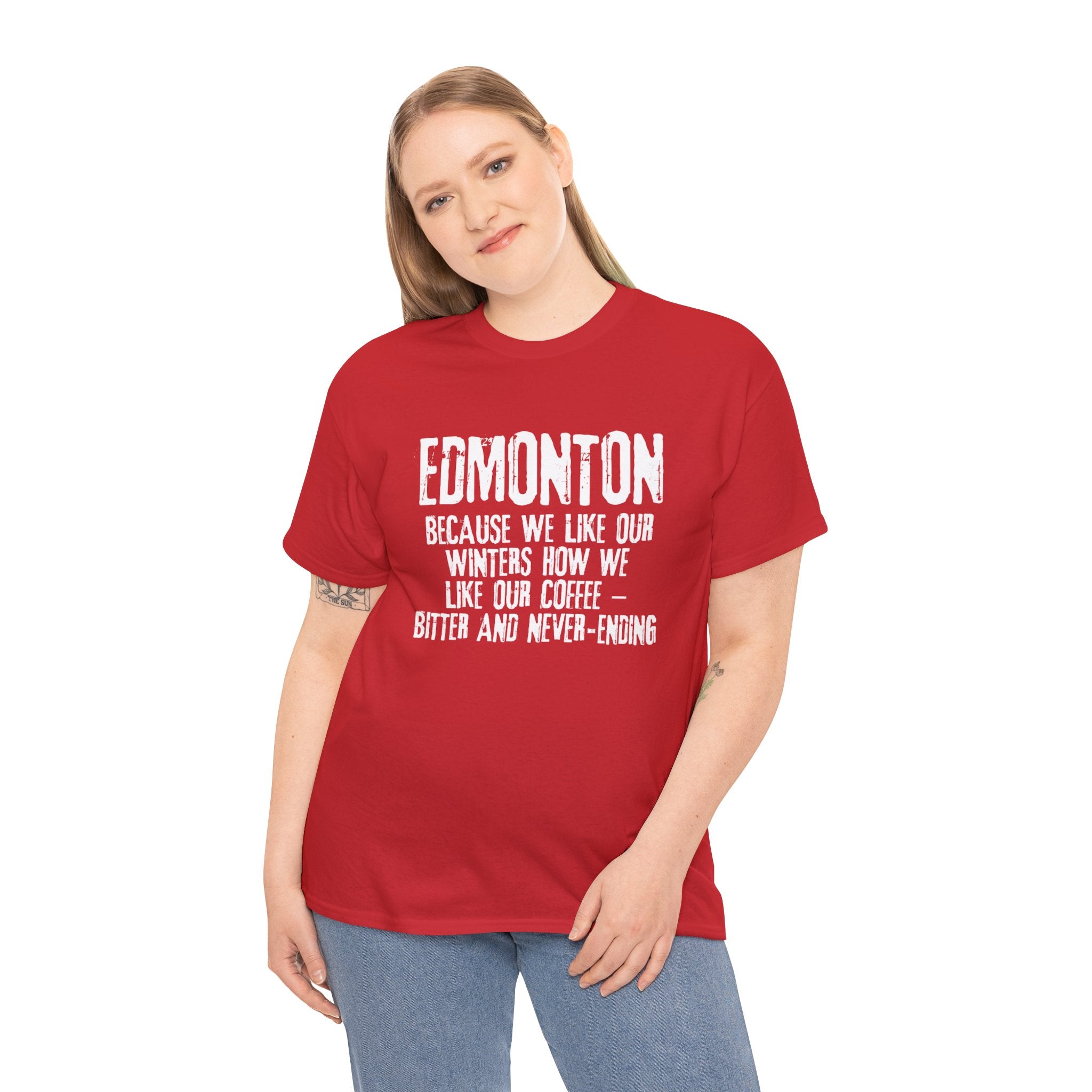 Edmonton Winter and Coffee Tshirt