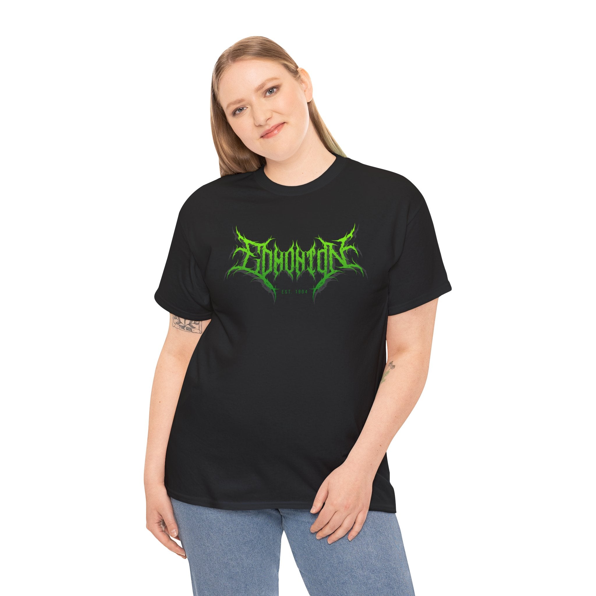 Green Edmonton Rock Metal Tshirt