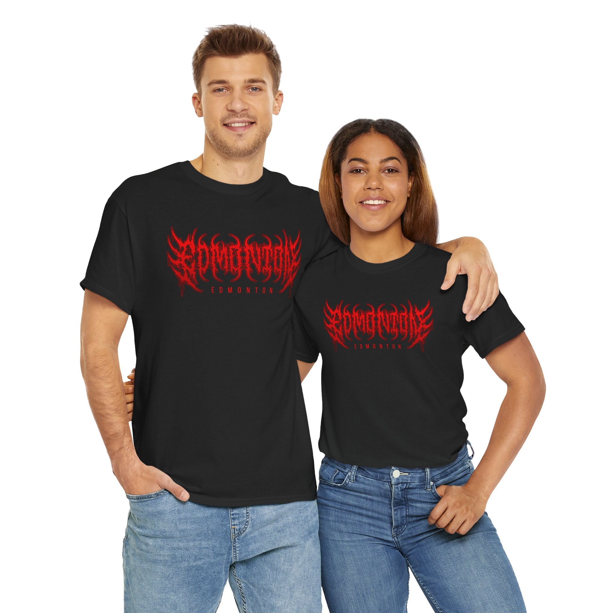 Edmonton Blood Red Rock Metal Tshirt