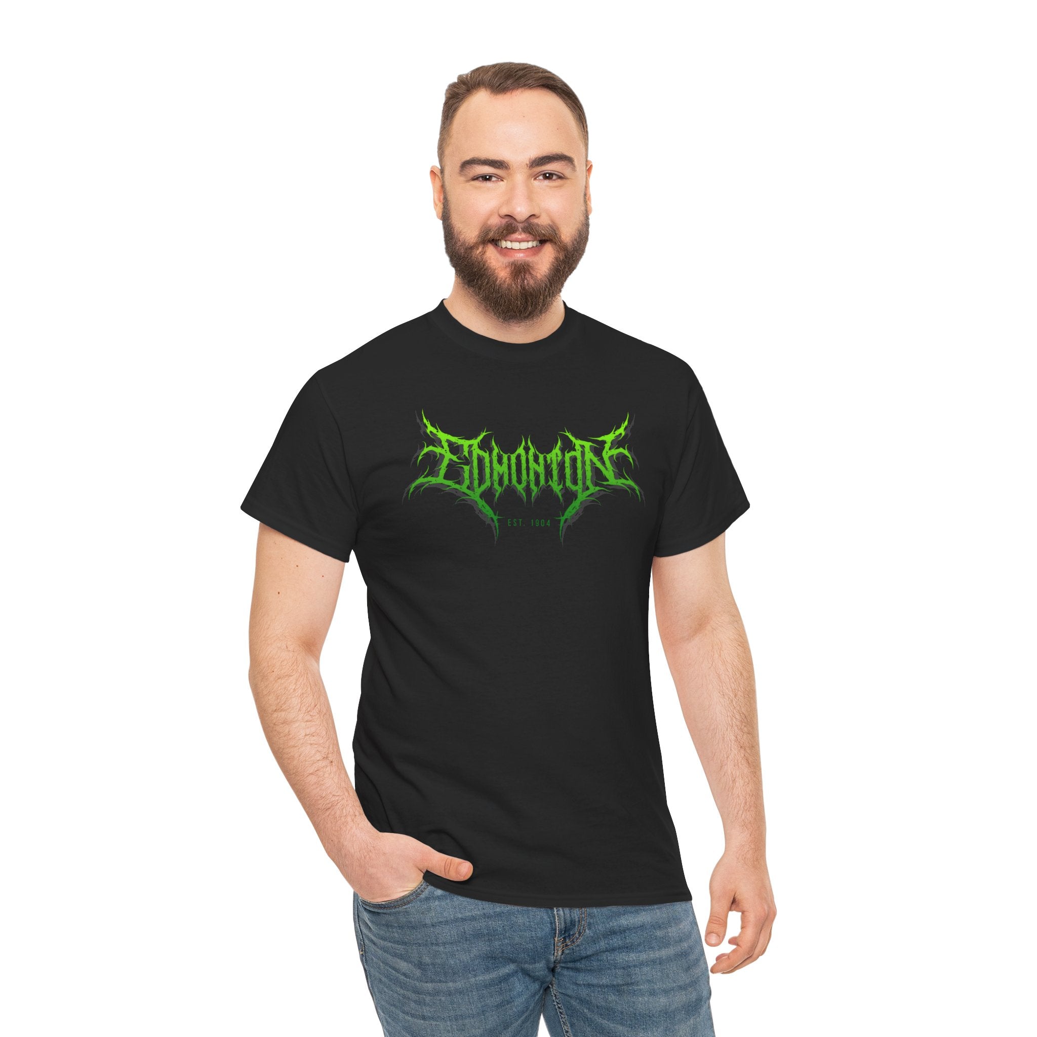 Green Edmonton Rock Metal Tshirt