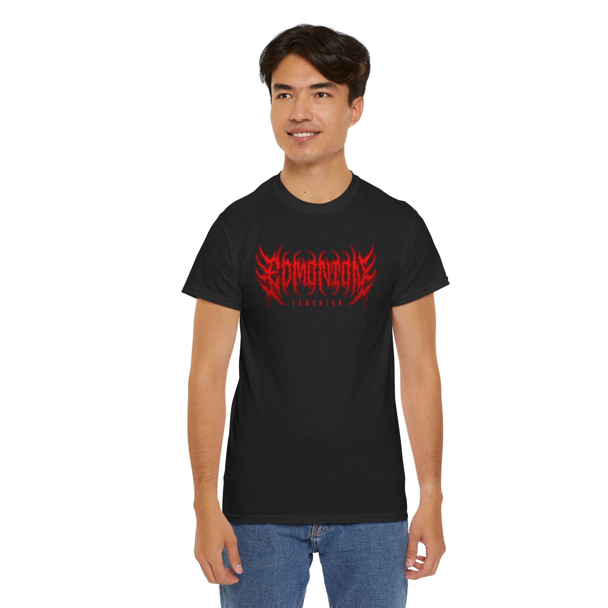 Edmonton Blood Red Rock Metal Tshirt