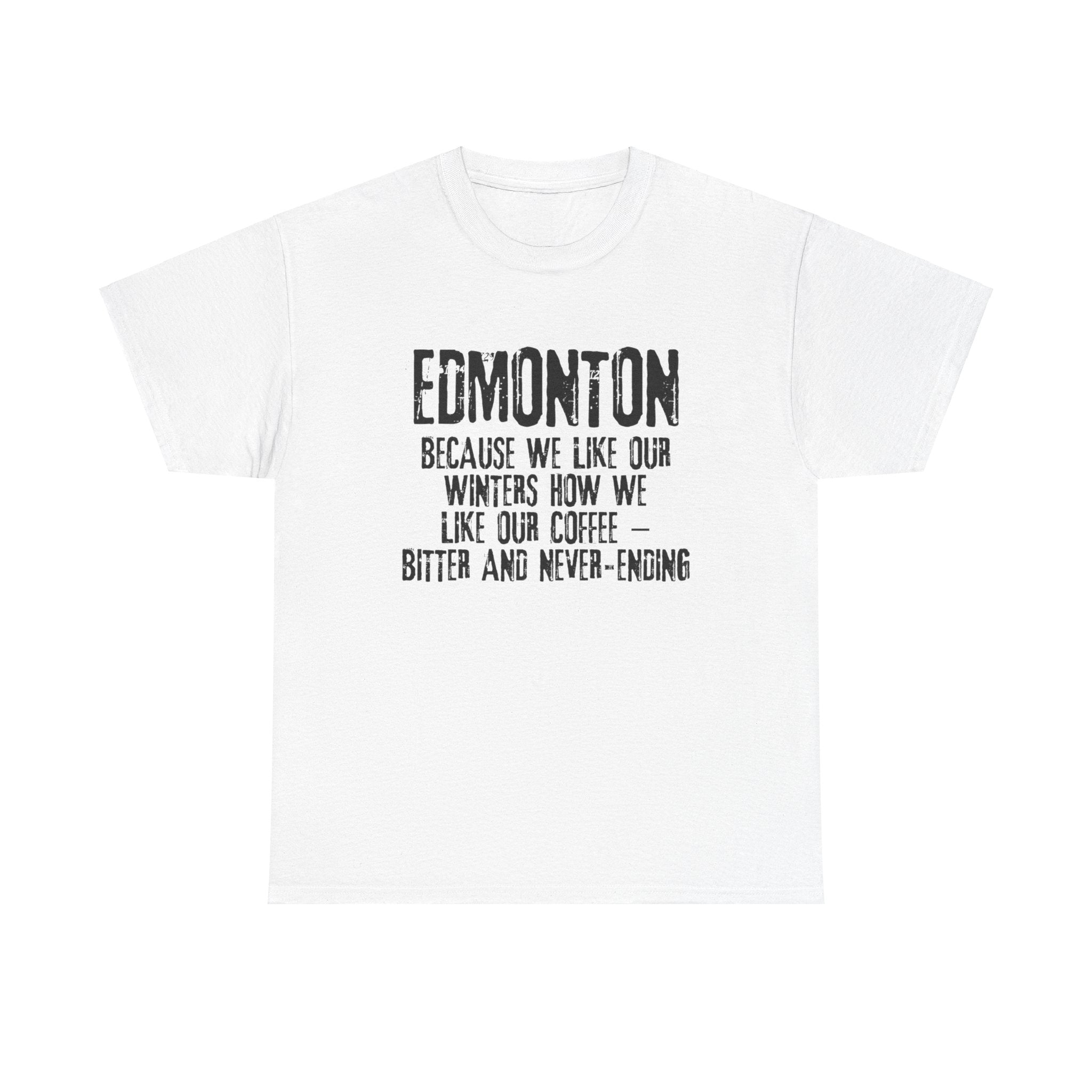 Edmonton Winter and Coffee Tshirt