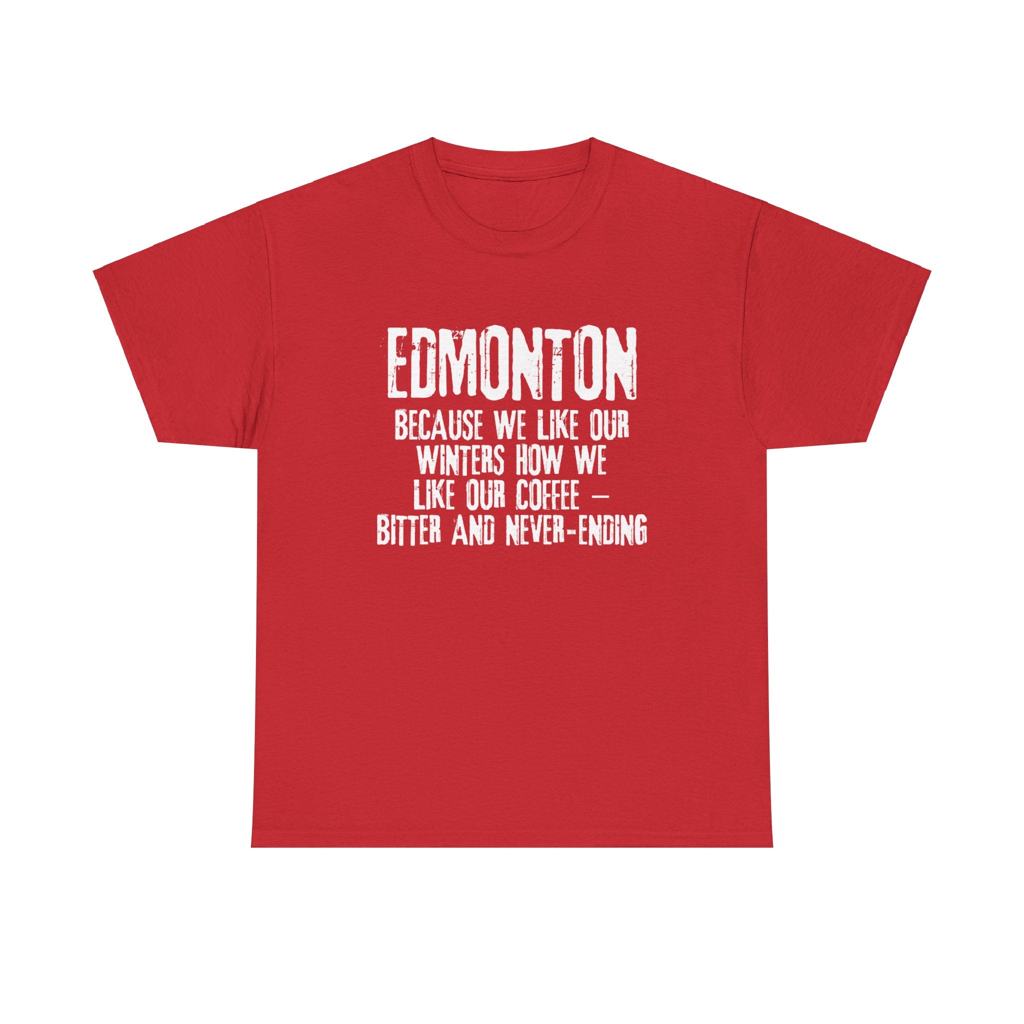 Edmonton Winter and Coffee Tshirt