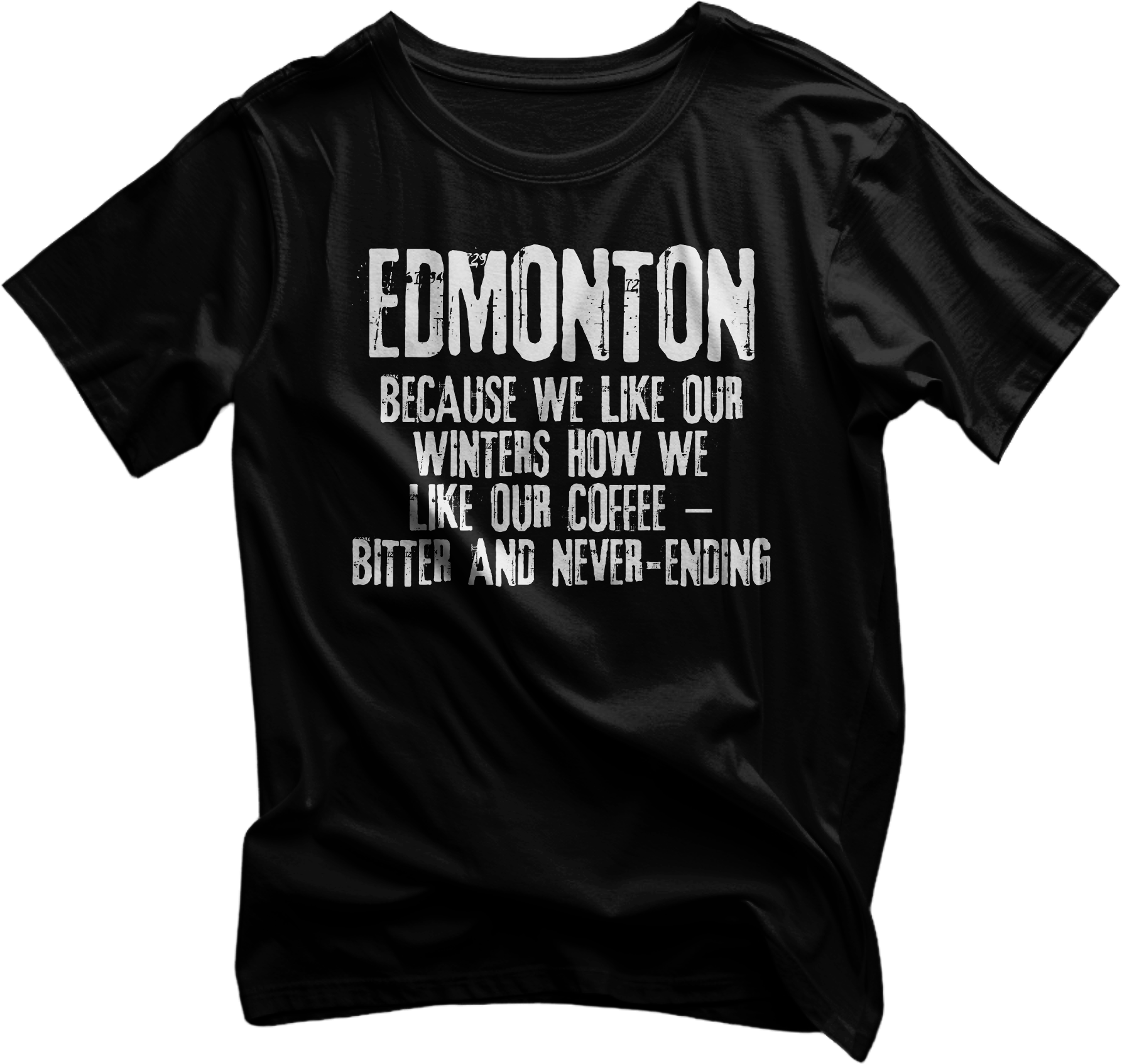 Edmonton Winter and Coffee Tshirt