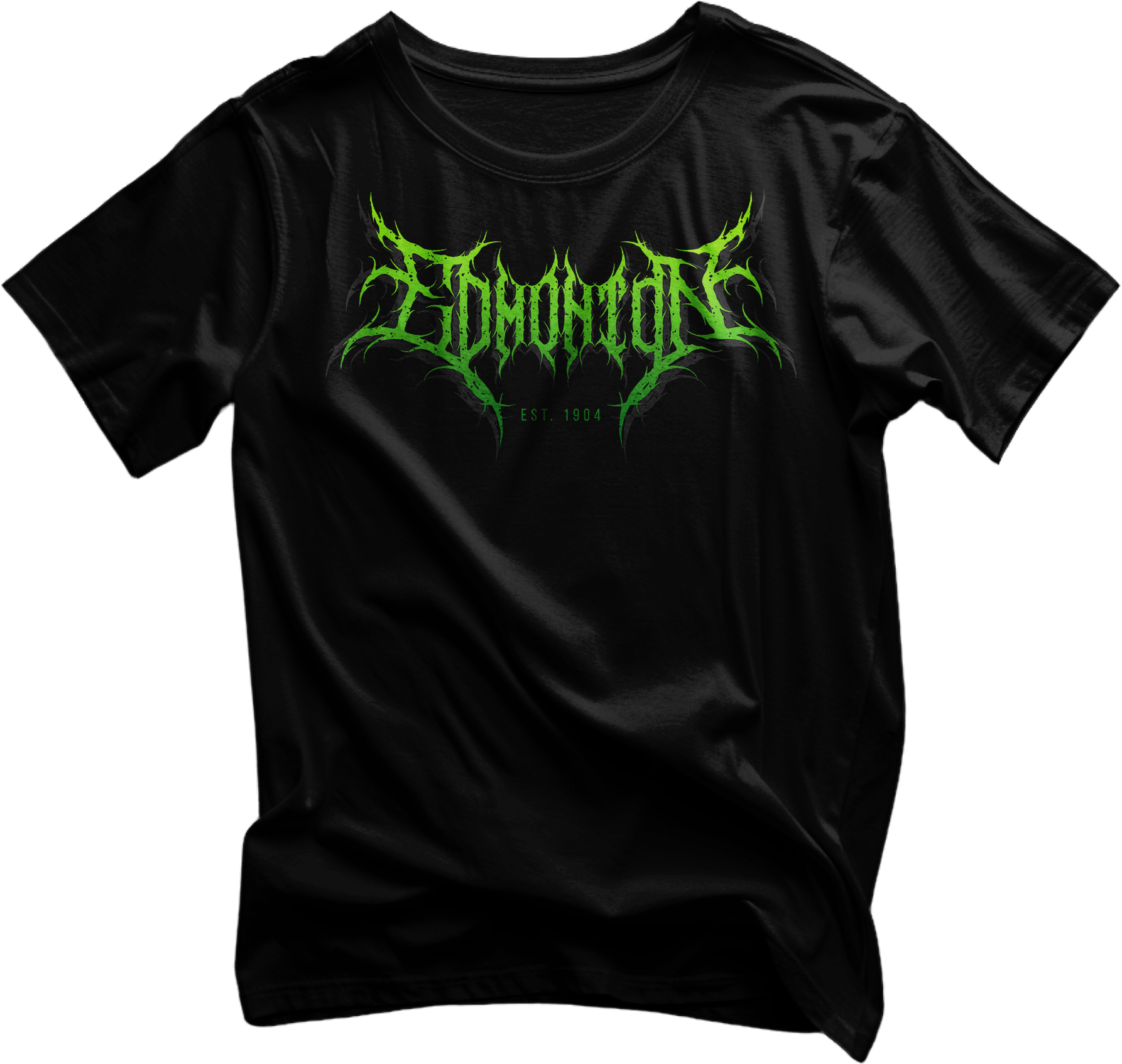 Green Edmonton Rock Metal Tshirt