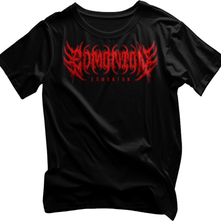 Edmonton Blood Red Rock Metal Tshirt